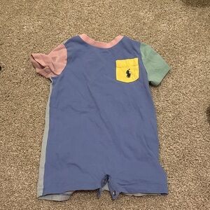 Ralph Lauren color block  Baby Romper size 9 months